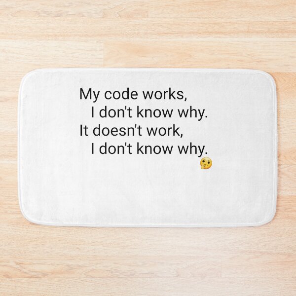 Item preview, Minimalist Developer Code Humor Poster designed and sold by Art by Debasish.