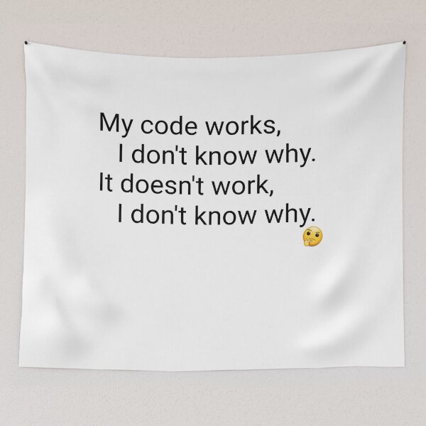 Item preview, Minimalist Developer Code Humor Poster designed and sold by Art by Debasish.