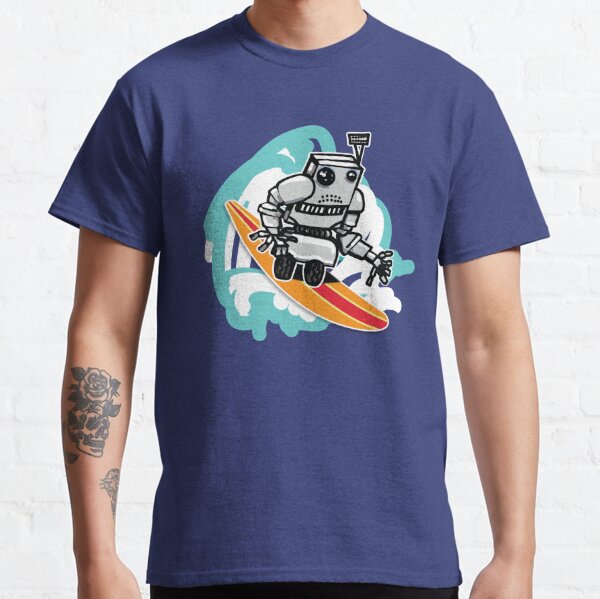 Robot Surfing T-Shirts for Sale | Redbubble