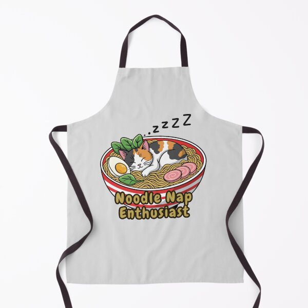 Item preview, Gato divertido que disfruta de la siesta con fideos - Arte adorable para amantes del ramen designed and sold by Scorpia67.