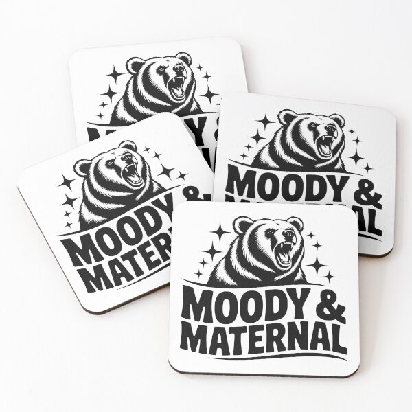 Item preview, Moody and Maternal Funny Retro Pregnancy Typography Design designed and sold by FloraliteCo.