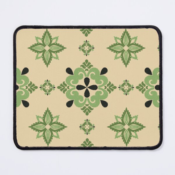 Item preview, Seamless Vintage Green Floral Pattern with Ornamental Ethnic Motifs. designed and sold by kasune-shop.