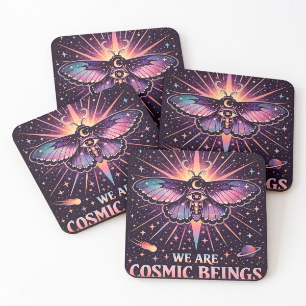 Item preview, We Are Cosmic Beings – Celestial Moth designed and sold by Matinez Pink.