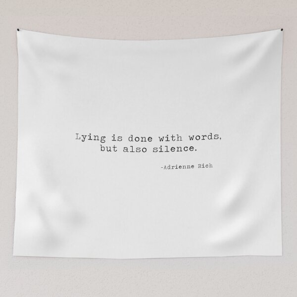 Item preview, Lying Is Done With Words But Also Silence designed and sold by PopCultureArtShop.