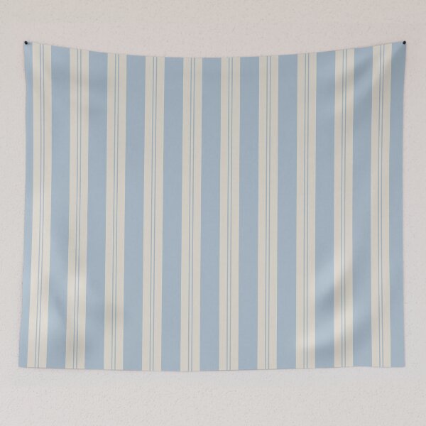 Item preview, Natural Stripe Studio Vertical Stripes Cool Calm Mist Blue Bone designed and sold by Kreativa1.