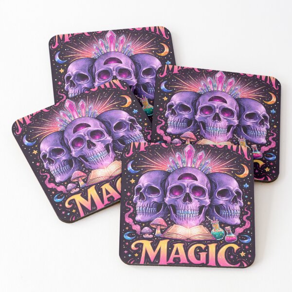 Item preview, Make Your Own Magic – Mystic Skull Art designed and sold by Matinez Pink.