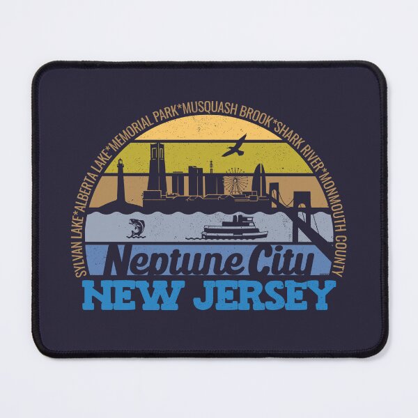 Item preview, Neptune City New Jersey Sunset Retro Vintage Local Pride Logo designed and sold by CRHPOD20.