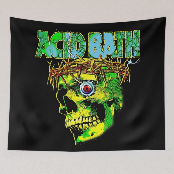 Item preview, Acid Bath Tour Psych Skull designed and sold by Stiodesign.