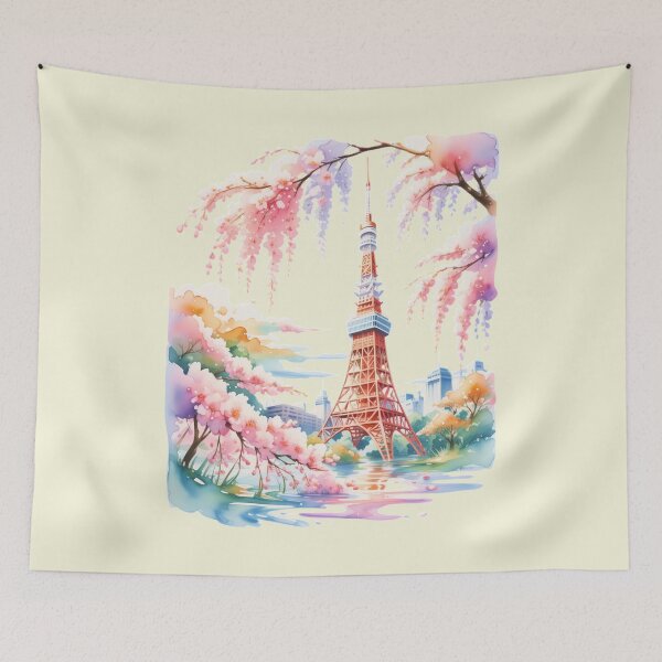 Item preview, Tokyo Spring Skyline Dream designed and sold by SignumShop.