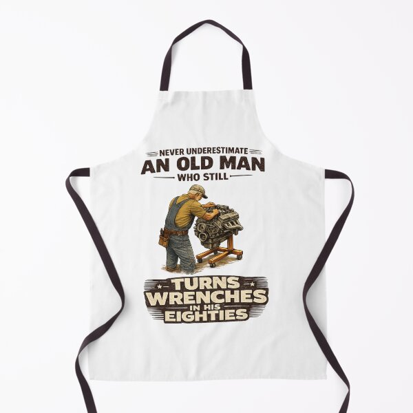 Item preview, Never Underestimate an Old Man Who Still Turns Wrenches In His Eighties – Funny Mechanic Grandpa Vintage Distressed Design designed and sold by Design-KS.