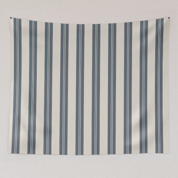 Item preview, Natural Stripe Studio Vertical Stripes Cool Calm Bone Slate designed and sold by Kreativa1.