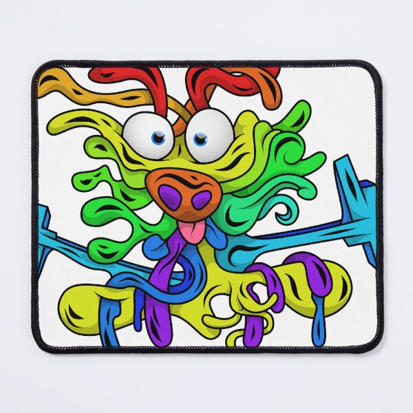 Item preview, Creature #74 - colorful happy face designed and sold by liquid-print.