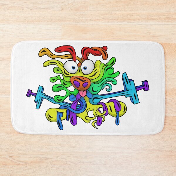Item preview, Creature #74 - colorful happy face designed and sold by liquid-print.