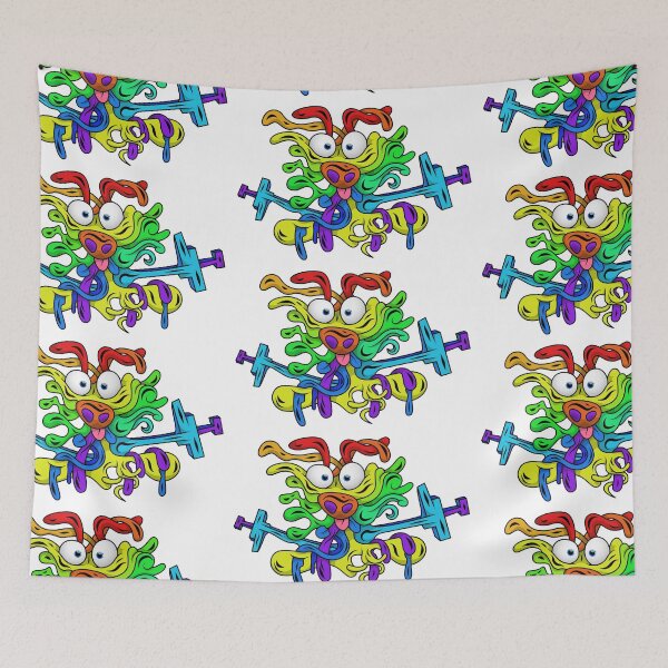 Item preview, Creature #74 - colorful happy face designed and sold by liquid-print.