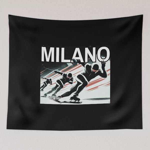 Item preview, Milano Speed Skating – Olympic-Inspired | Winter Sports Series designed and sold by SHELOPS.
