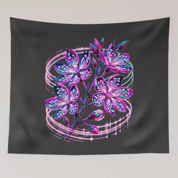 Item preview, Cyber Sakura Neon Flow designed and sold by SignumShop.
