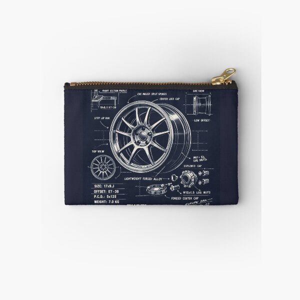 Item preview, 90s Motorsport Split-Spoke Wheel Blueprint – RSR-17 Europe Division Technical Illustration | THRTL Automotive Art designed and sold by ClassicThrottle.