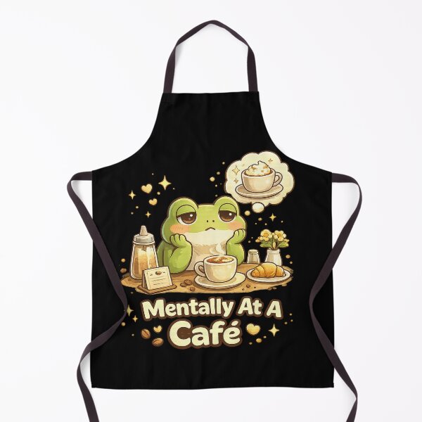 Item preview, Mentally At A Café Cute Frog designed and sold by Papier Atelier Art.