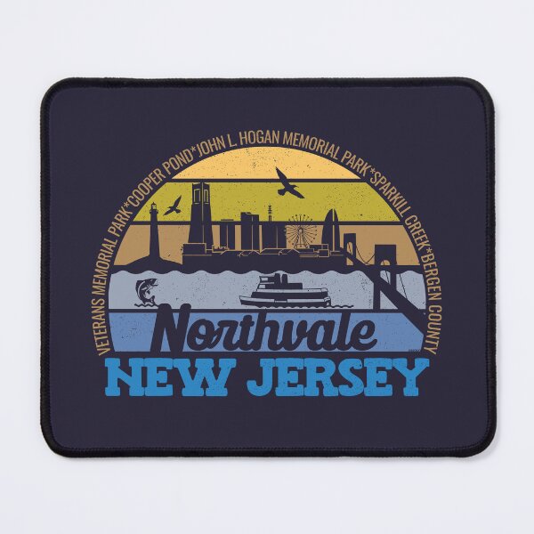 Item preview, Northvale New Jersey Sunset Retro Vintage Local Pride Logo designed and sold by CRHPOD20.