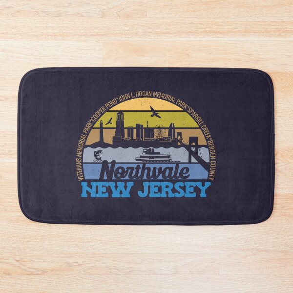 Item preview, Northvale New Jersey Sunset Retro Vintage Local Pride Logo designed and sold by CRHPOD20.