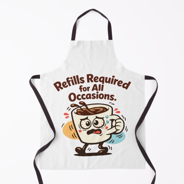 Item preview, Funny Anxious Coffee Cup with Refills Required Text designed and sold by FunFitLife Studio.