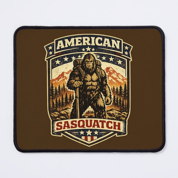Item preview, American Sasquatch – Patriotic Bigfoot Outdoor Badge designed and sold by amarvilks.
