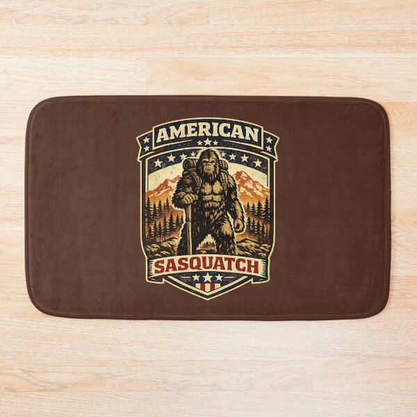 Item preview, American Sasquatch – Patriotic Bigfoot Outdoor Badge designed and sold by amarvilks.