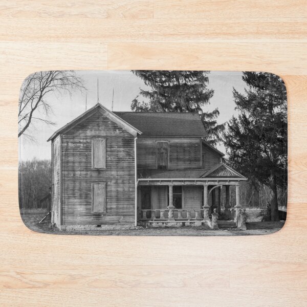 Item preview, Black and white abandoned house designed and sold by FlyingLilly.