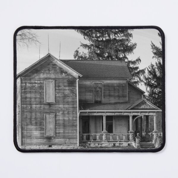 Item preview, Black and white abandoned house designed and sold by FlyingLilly.