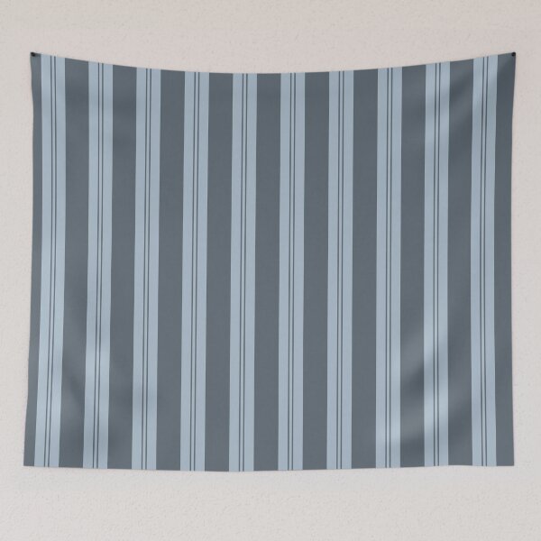 Item preview, Natural Stripe Studio Vertical Stripes Cool Calm Slate Mist Blue designed and sold by Kreativa1.
