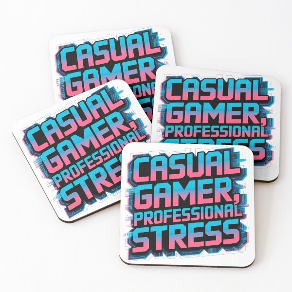 Item preview, Casual Gamer, Professional Stress designed and sold by Mahilis.