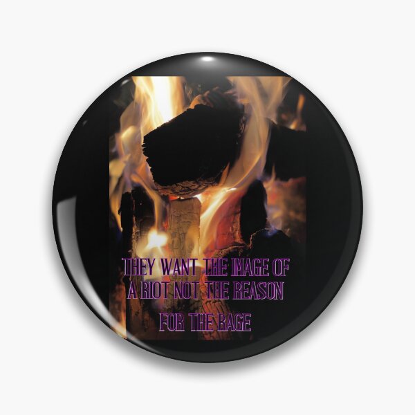 Item preview, They Want the Image of a Riot Not the Reason – Skull in Flames Protest Art Print designed and sold by aadventures.
