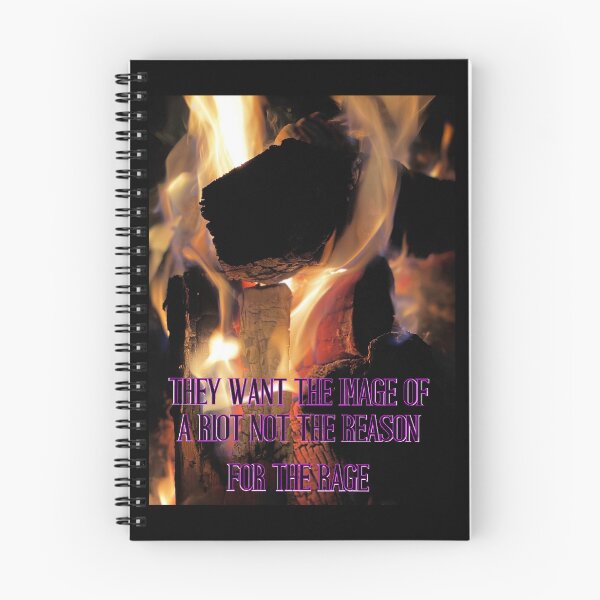 Item preview, They Want the Image of a Riot Not the Reason – Skull in Flames Protest Art Print designed and sold by aadventures.