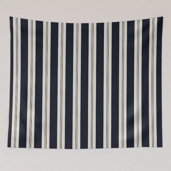 Item preview, Natural Stripe Studio Vertical Stripes Cool Calm Midnight Bone designed and sold by Kreativa1.