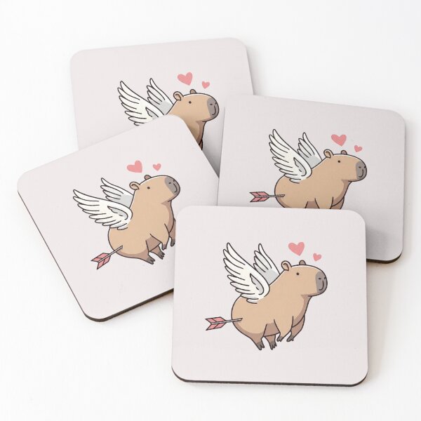 Item preview, Cute Cupid Capybara with Wings and Arrow Kawaii Love Design designed and sold by PixelQ.