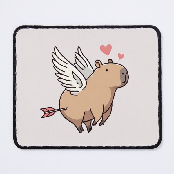 Item preview, Cute Cupid Capybara with Wings and Arrow Kawaii Love Design designed and sold by PixelQ.