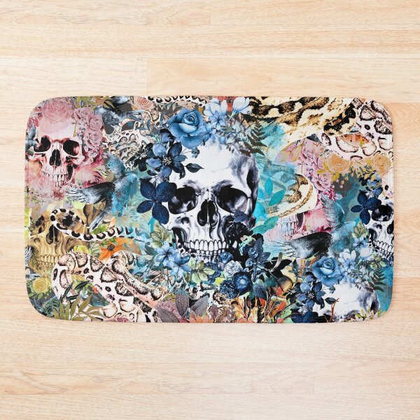 Item preview, Floral Skull Art – Gothic Skull with Flowers, Dark Aesthetic, Tattoo-Inspired Illustration designed and sold by SKULLARTISTRY.