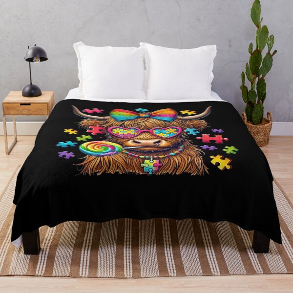Item preview, Highland Cow Autism Awareness designed and sold by SofenArt.