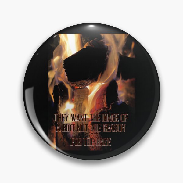 Item preview, They Want the Image of a Riot Not the Reason – Skull in Flames Protest Art Print designed and sold by aadventures.