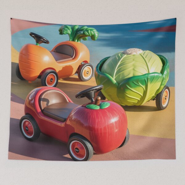 Item preview, Funny children's cars,oil paint. designed and sold by elegantpaterns.