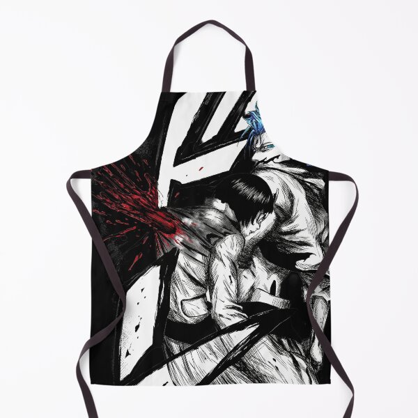 Item preview, Grimmjow Sexta Espada Vibes Fan Design – Jagged Mask Fierce Fighter designed and sold by Senpaiwaves.