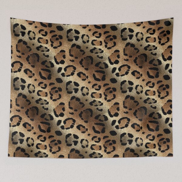 Item preview, Artistic Leopard Textile  - Wildlife Print  - Retirement Gifts designed and sold by RoyalStarsPatts.