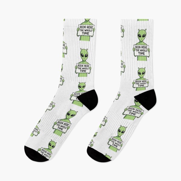 Artikelvorschau, War die ganze Zeit hier – Alien-Humor entworfen und verkauft von The Junto Shop.