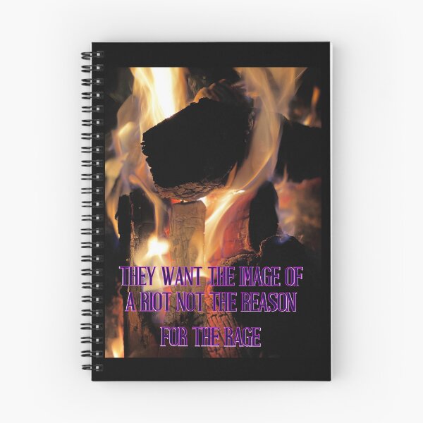 Item preview, They Want the Image of a Riot Not the Reason – Skull in Flames Protest Art Print designed and sold by aadventures.