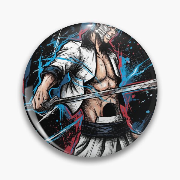 Item preview, Grimmjow Fierce Blue Panther Hollow Inspired – Anime Manga Villain Portrait designed and sold by Senpaiwaves.