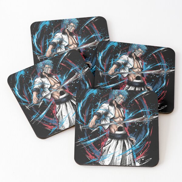 Item preview, Grimmjow Fierce Blue Panther Hollow Inspired – Anime Manga Villain Portrait designed and sold by Senpaiwaves.