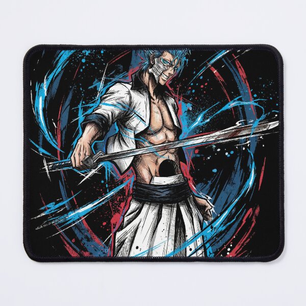 Item preview, Grimmjow Fierce Blue Panther Hollow Inspired – Anime Manga Villain Portrait designed and sold by Senpaiwaves.