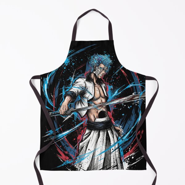 Item preview, Grimmjow Fierce Blue Panther Hollow Inspired – Anime Manga Villain Portrait designed and sold by Senpaiwaves.