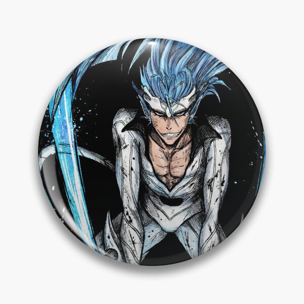Item preview, Grimmjow Anime Blue-Haired Antihero Inspired – Cero Claws Dynamic Pose designed and sold by Senpaiwaves.
