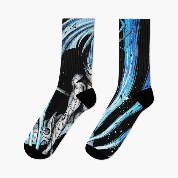 Item preview, Grimmjow Anime Blue-Haired Antihero Inspired – Cero Claws Dynamic Pose designed and sold by Senpaiwaves.